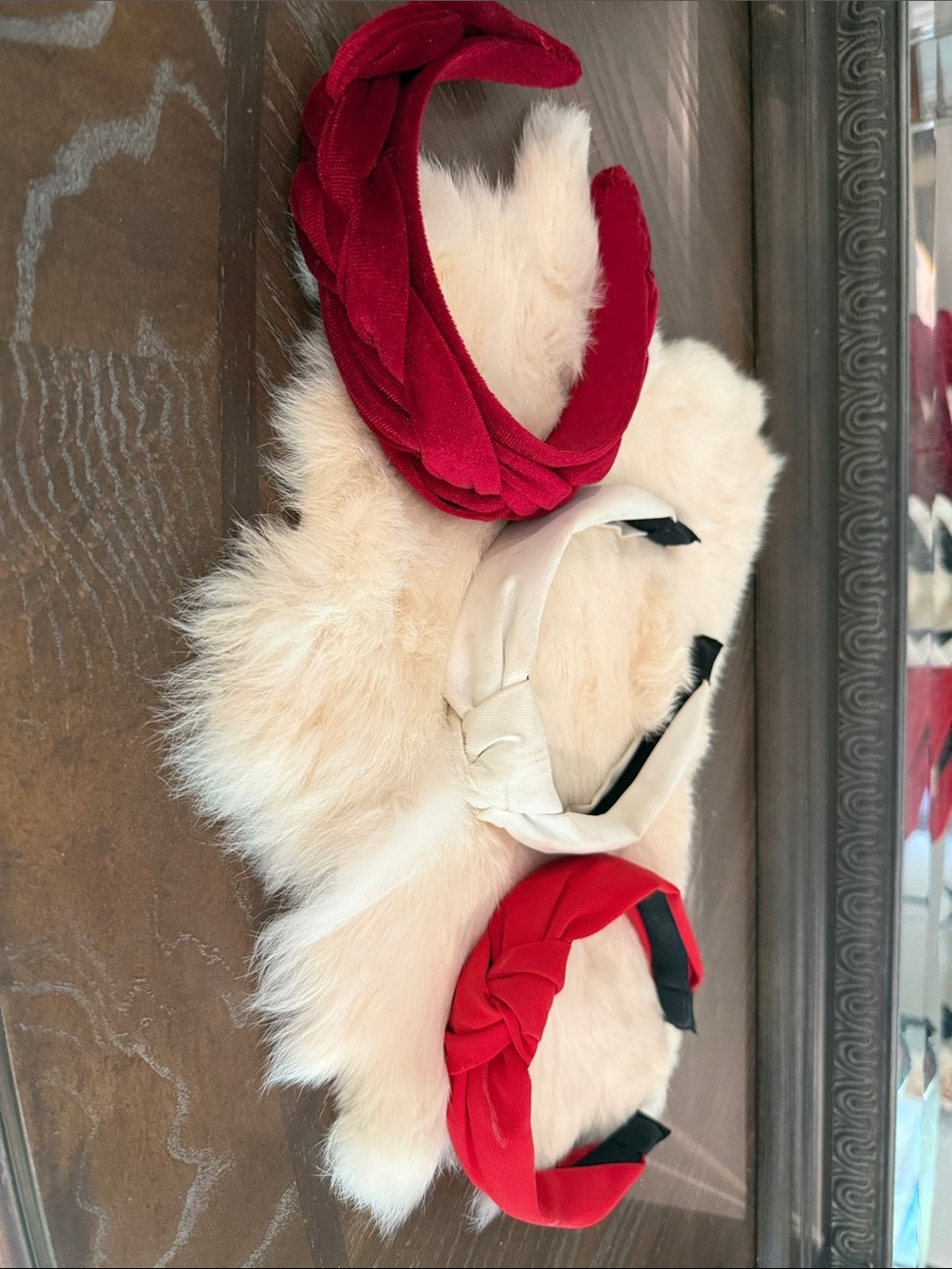 Women’s Knot Headband Trio - Red, Burgundy & White